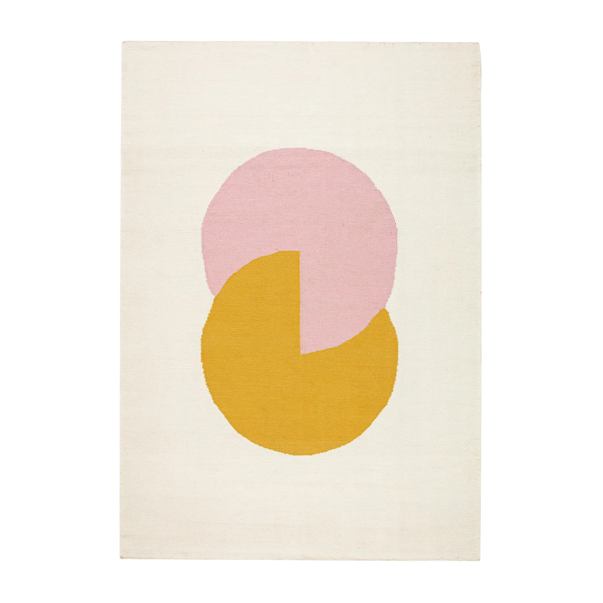 Circles blocks kelimtæppe pink, 170x240 cm NJRD
