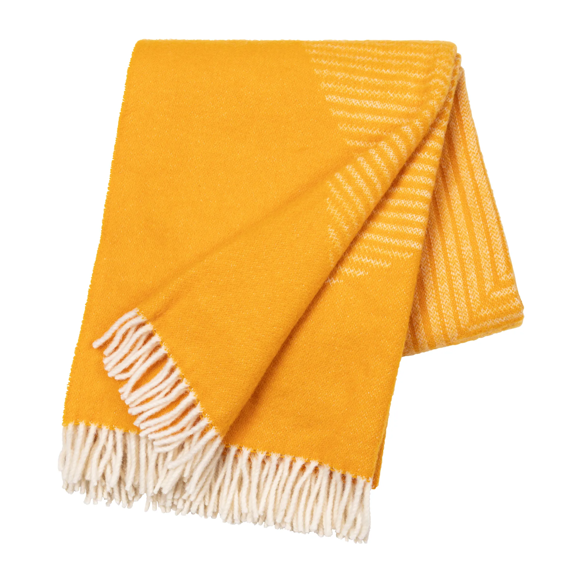 Circles uldplaid 130x185 cm
, Gul NJRD