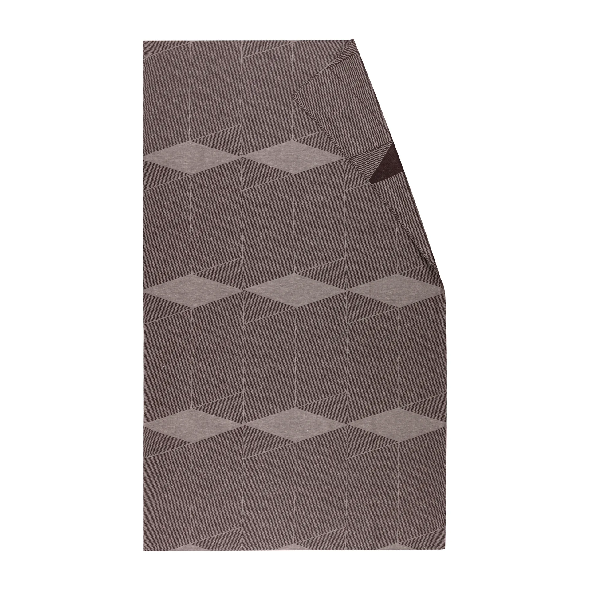Geometric dug 147x250 cm, Brun/Hvid NJRD