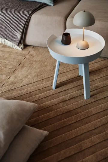 Levels Stripes uldtæppe - Beige, 170x240 cm - NJRD