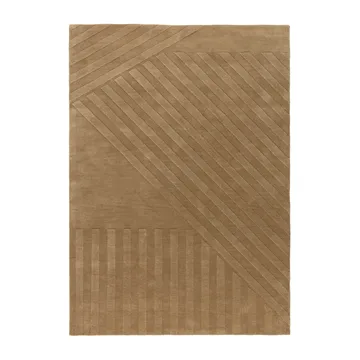 Levels Stripes uldtæppe - Beige, 200x300 cm - NJRD