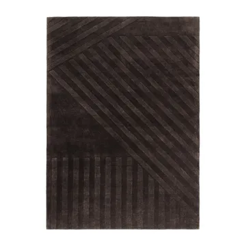 Levels Stripes uldtæppe - Brun, 200x300 cm - NJRD