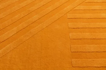 Levels Stripes uldtæppe - Gul, 170x240 cm - NJRD