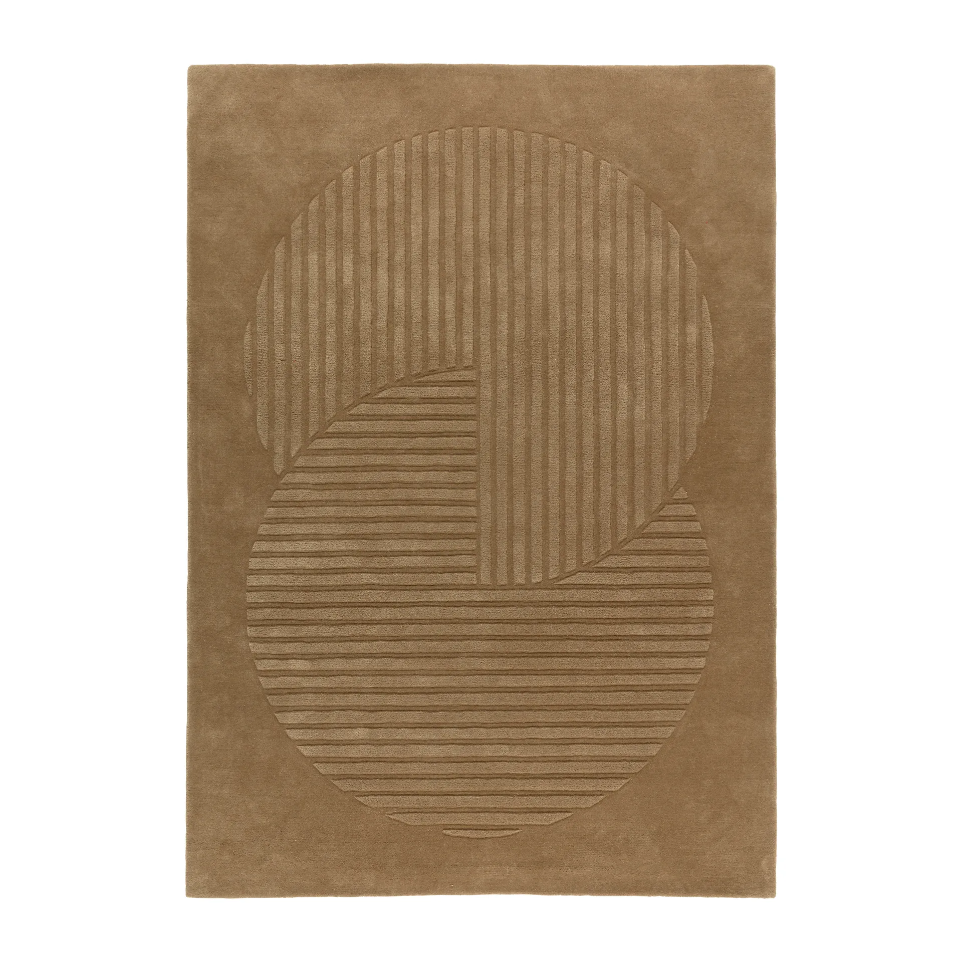 Levels uldtæppe circles beige, 170x240 cm NJRD