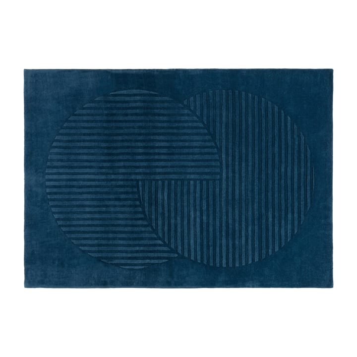 Levels uldtæppe circles blå, 170x240 cm NJRD