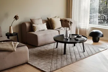 Levels uldtæppe stripes muldvarp - 170x240 cm - NJRD