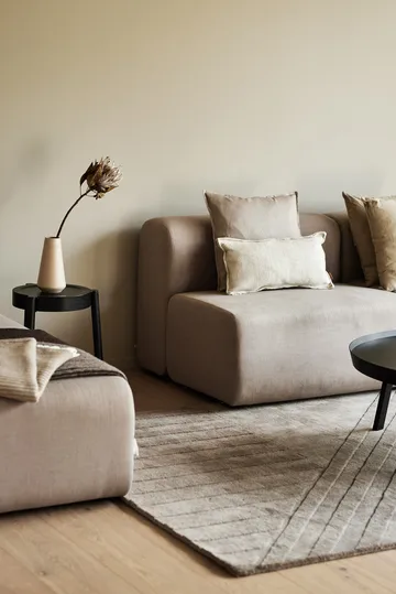 Levels uldtæppe stripes muldvarp - 170x240 cm - NJRD