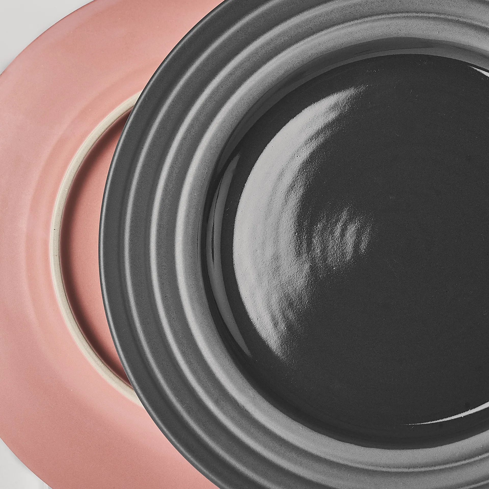 Lines lille tallerken Ø21 cm 6 stk., mørkegrå NJRD