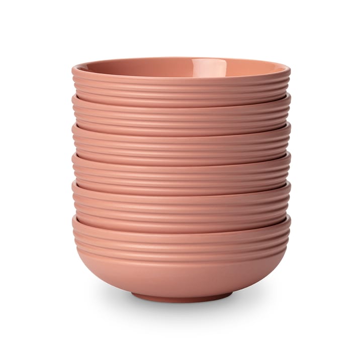 Lines skål Ø16 cm 6 stk., pink NJRD