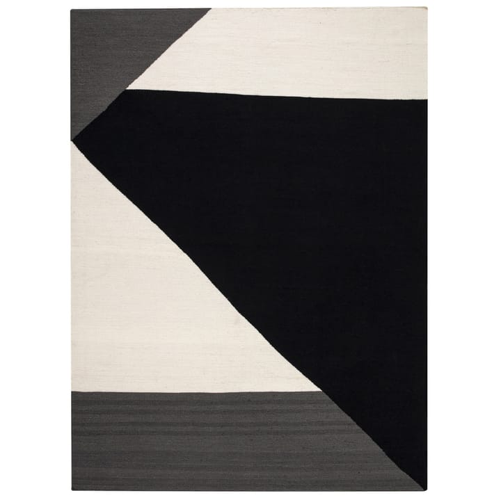 Stripes blocks kelimtæppe sort - 200x300 cm - NJRD