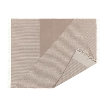 Stripes uldplaid 130x185 cm - Beige - NJRD