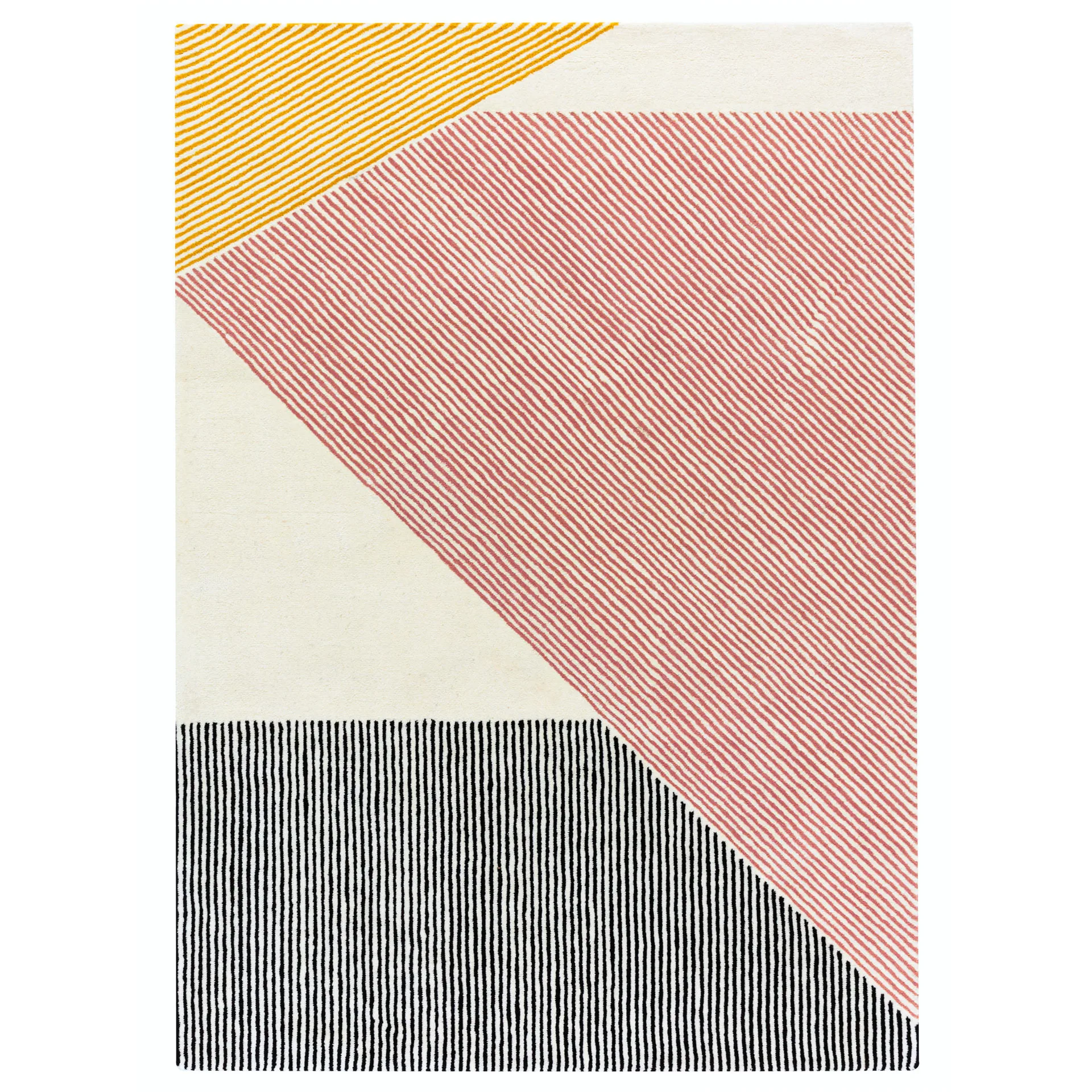 Stripes uldtæppe pink, 200x300 cm NJRD