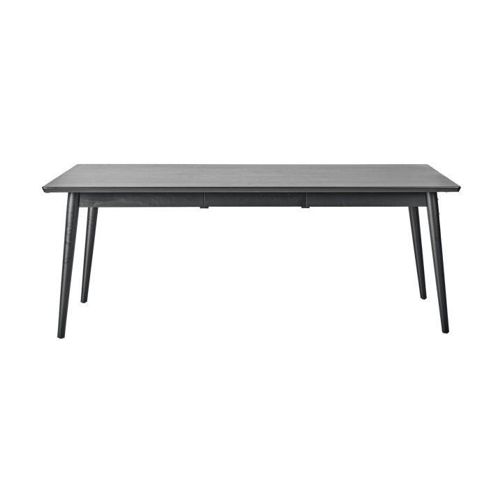 VIOR spisebord 90x200 cm - Sortlakeret eg - NJRD