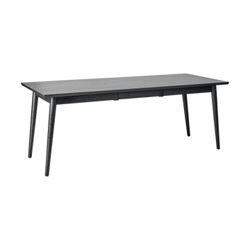 VIOR spisebord 90x200 cm - Sortlakeret eg - NJRD