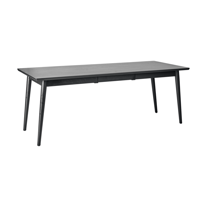 VIOR spisebord 90x200 cm, Sortlakeret eg NJRD