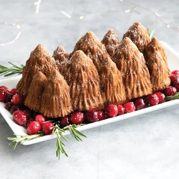 Nordic Ware Alpine forest bageform - Sølv - Nordic Ware