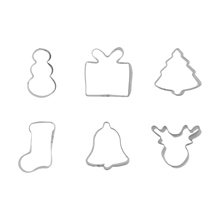 BAKE peberkageform - Jul, mini, 6 stk. - Nordwik
