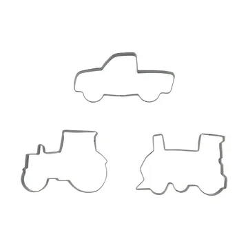 BAKE peberkageform - Køretøjer, 3 stk. - Nordwik