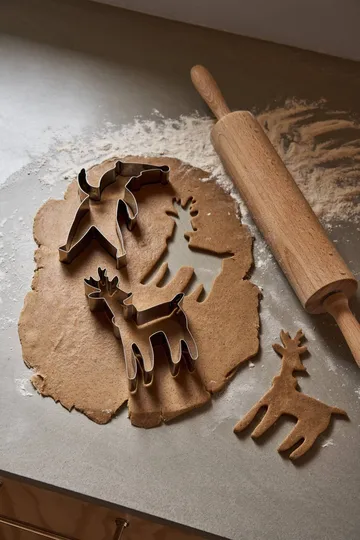 BAKE peberkageform - Nisse & rensdyr, 2 stk. - Nordwik