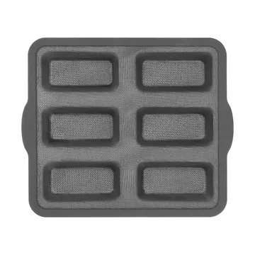 BAKE silikoneform med forstærket ramme - Rektangulær, 6 stk., 26,2x22,1 cm - Nordwik