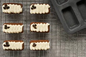 BAKE silikoneform med forstærket ramme - Rektangulær, 6 stk., 26,2x22,1 cm - Nordwik
