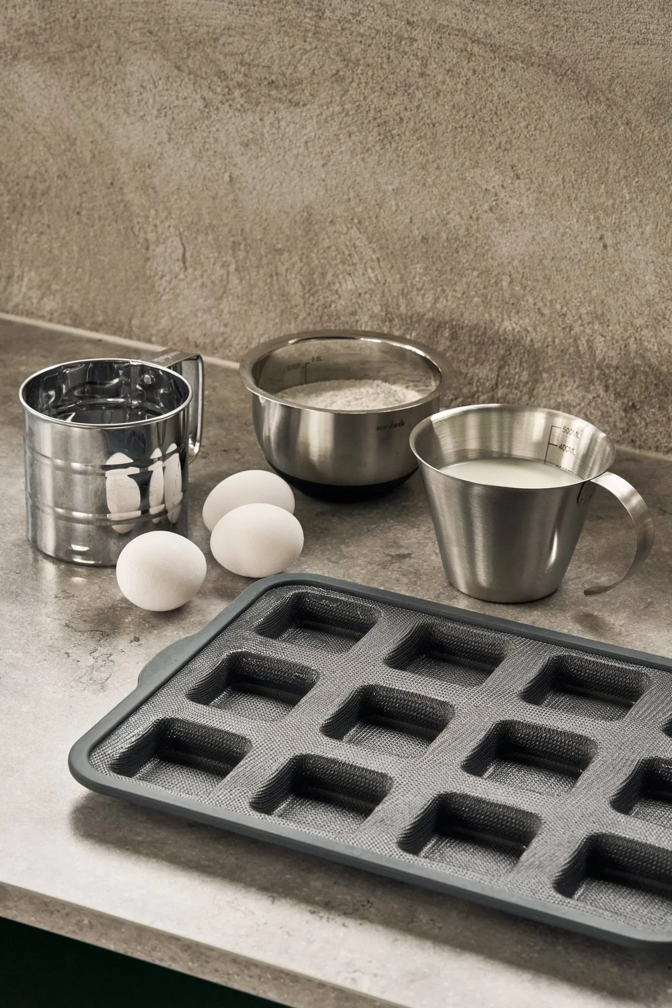 BAKE silikoneform med forstærket ramme, Rektangulær, 6 stk., 36x26 cm Nordwik