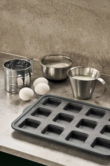 BAKE silikoneform med forstærket ramme - Rektangulær, 6 stk., 36x26 cm - Nordwik