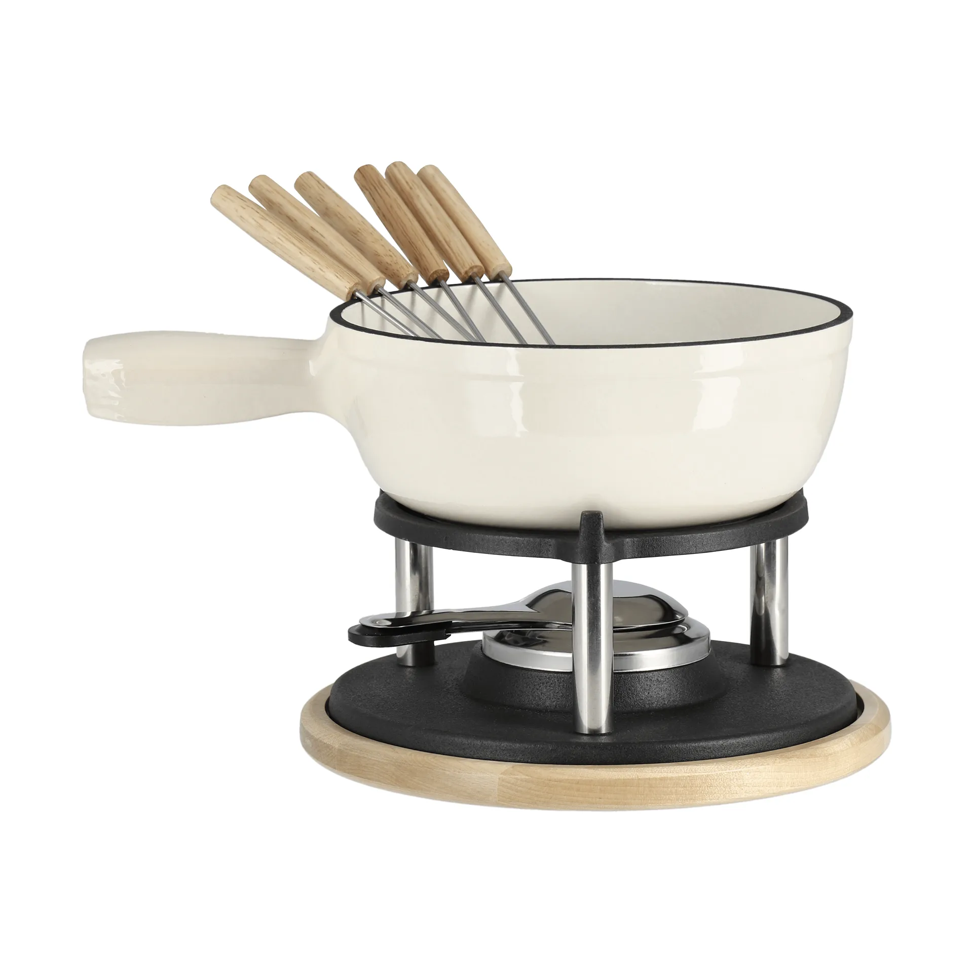Emaljeret fonduegryde, Creme, 1,8 L Nordwik