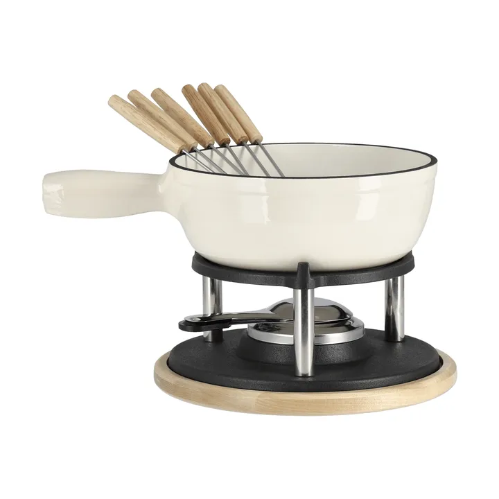 Emaljeret fonduegryde - Creme, 1,8 L - Nordwik