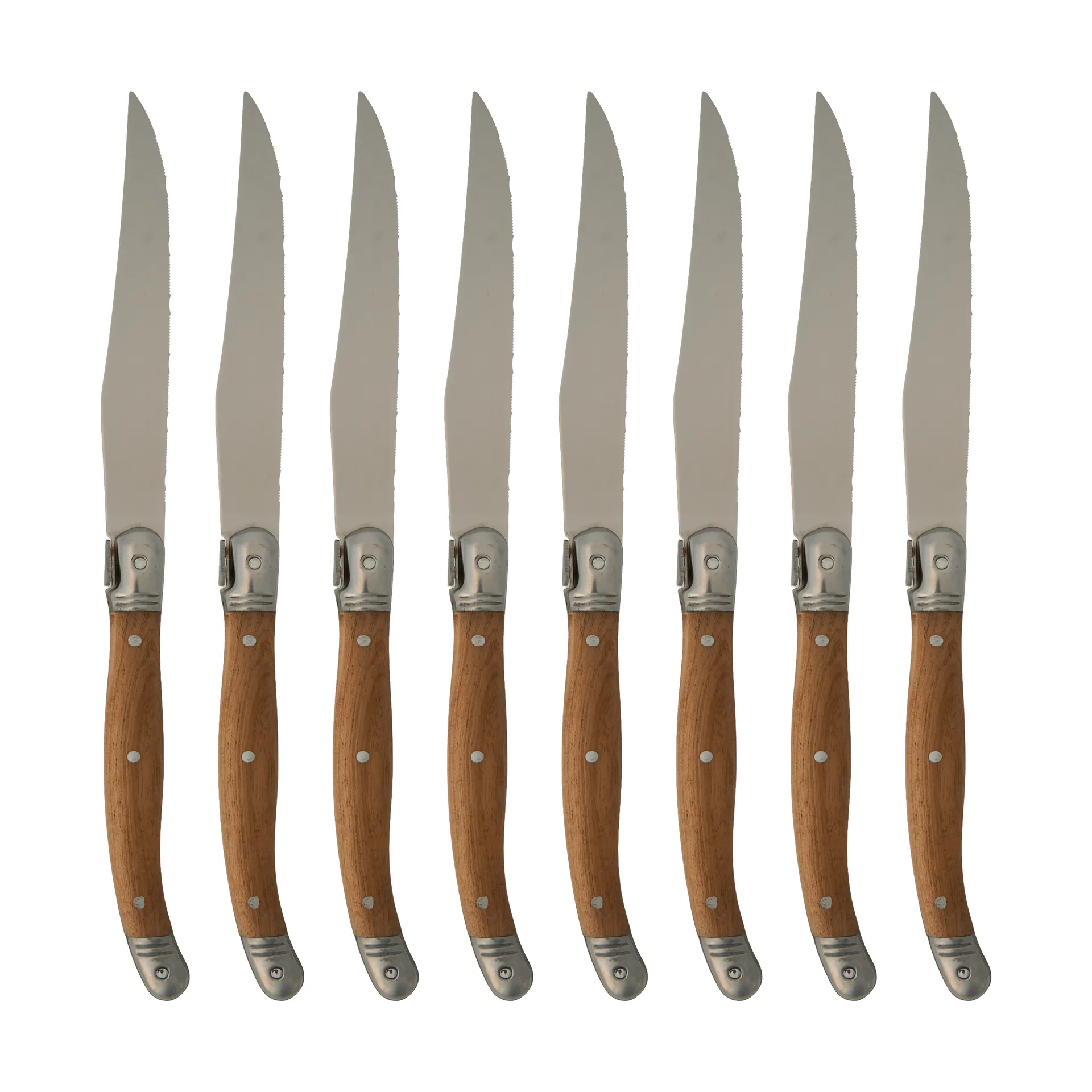 Nordwik grillkniv 8-pak, Rustfrit stål-træ Nordwik