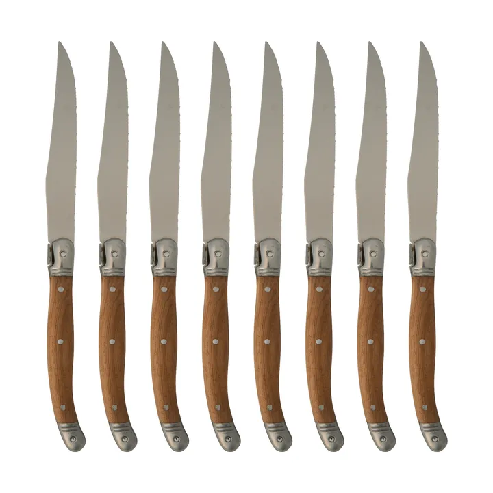 Nordwik grillkniv 8-pak - Rustfrit stål-træ - Nordwik