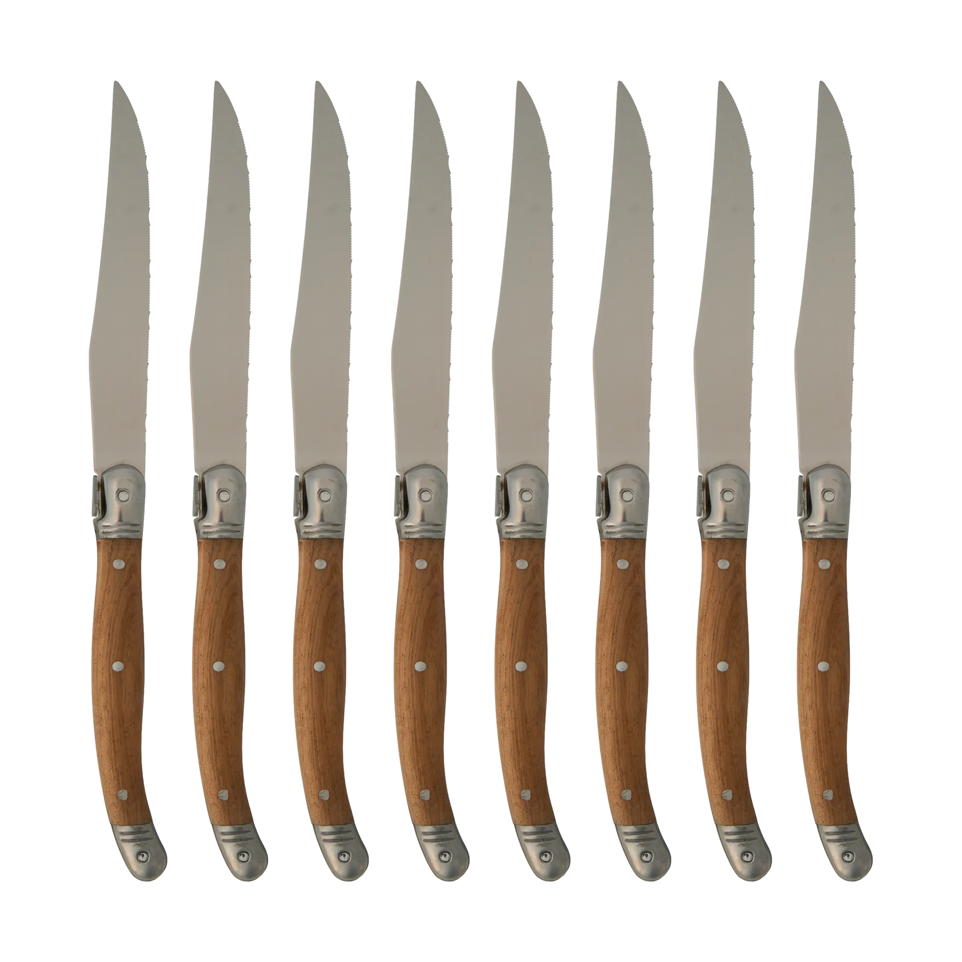 Nordwik grillkniv 8-pak, Rustfrit stål-træ Nordwik