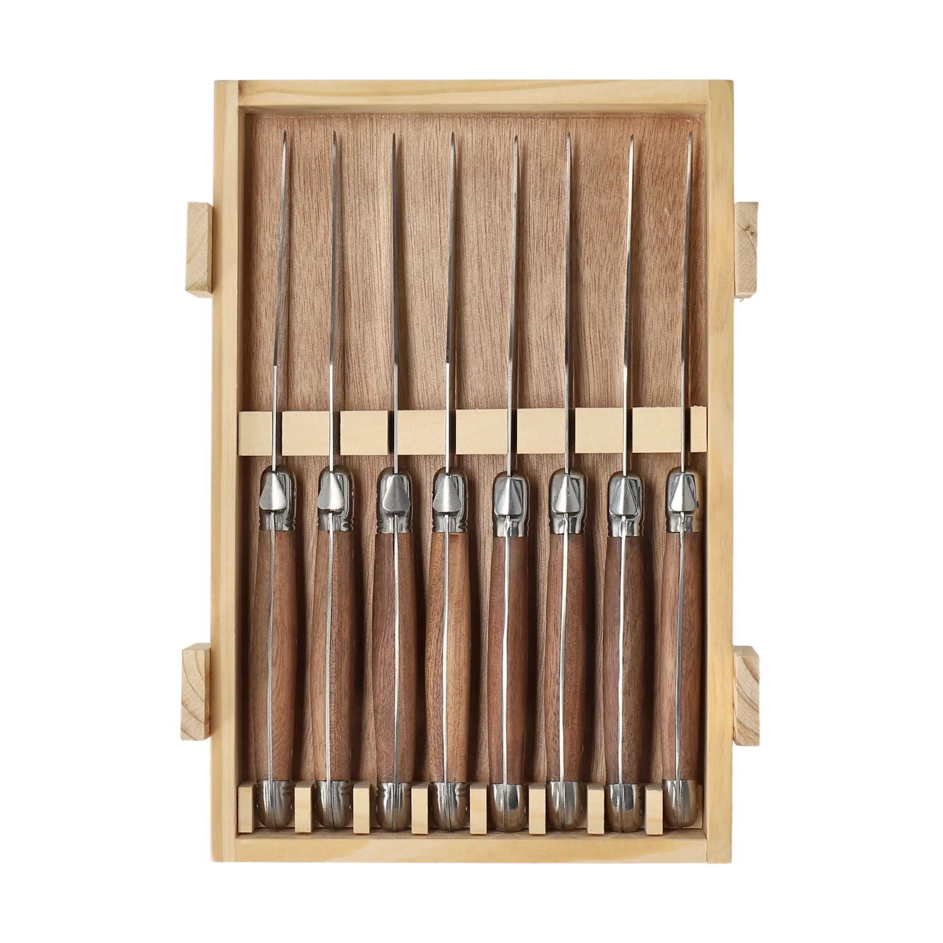 Nordwik grillkniv 8-pak, Rustfrit stål-træ Nordwik