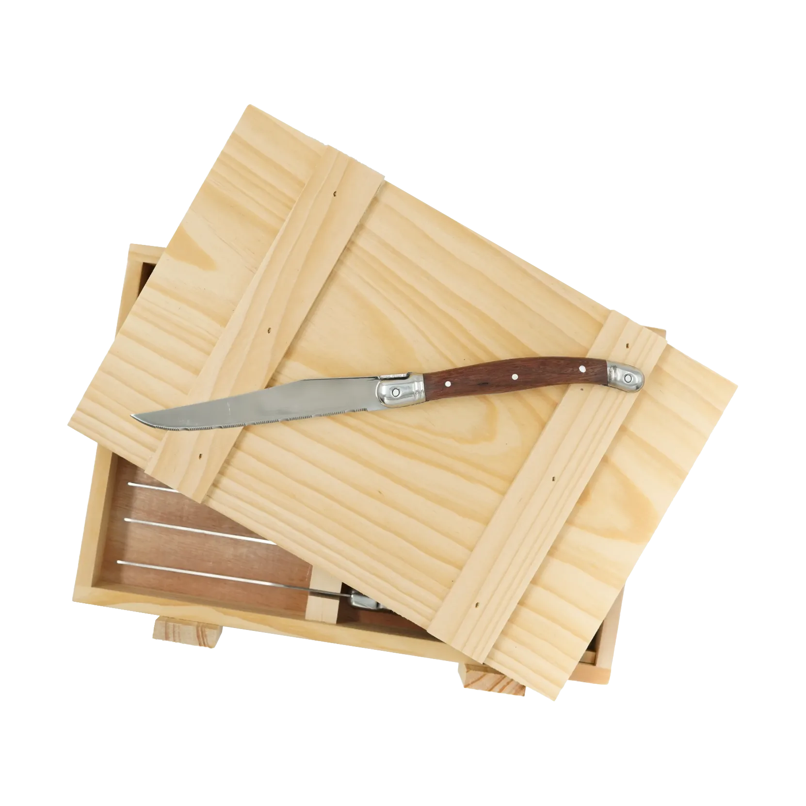 Nordwik grillkniv 8-pak, Rustfrit stål-træ Nordwik