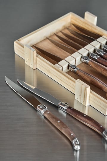 Nordwik grillkniv 8-pak - Rustfrit stål-træ - Nordwik