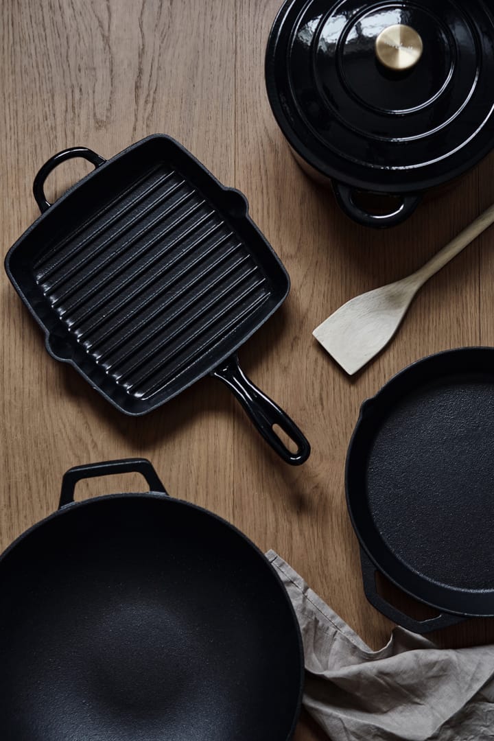 Nordwik grillpande 25x25 cm, Støbejern-sort Nordwik