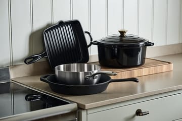 Nordwik grillpande 25x25 cm - Støbejern-sort - Nordwik