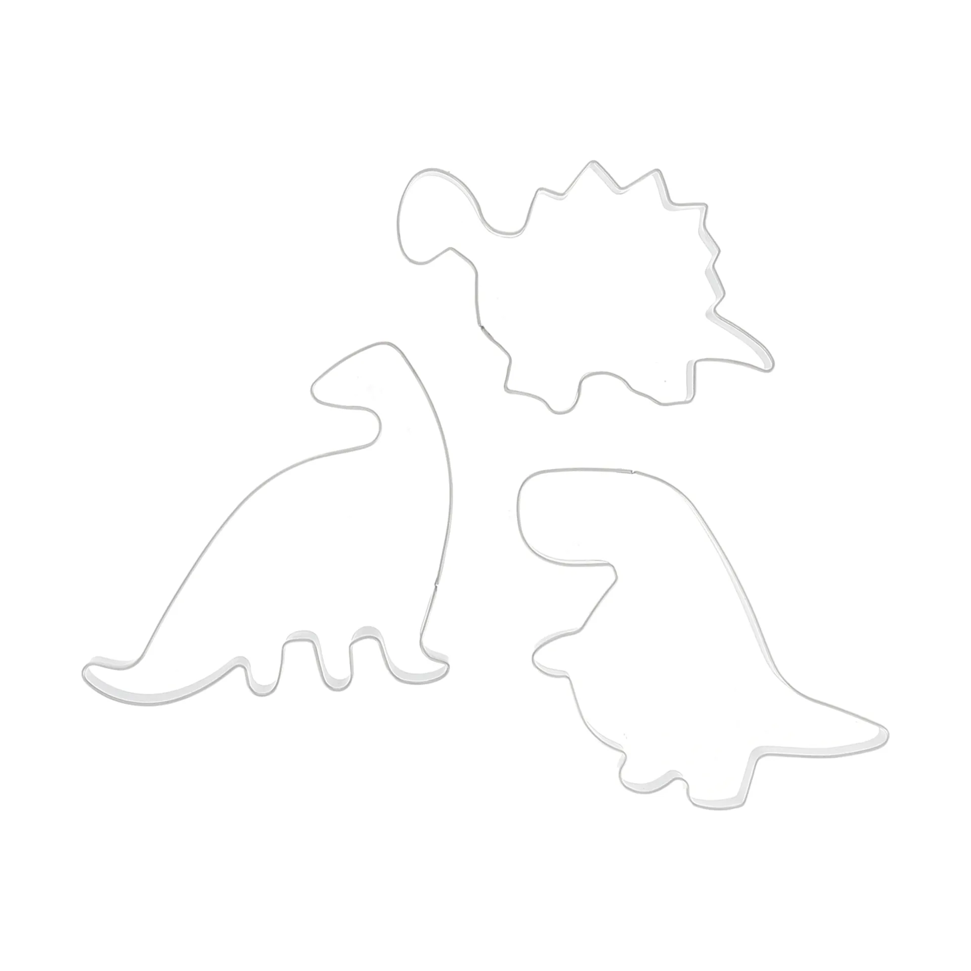 Nordwik peberkageform dinosaur 3 dele, Rustfrit stål Nordwik