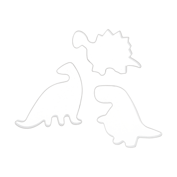 Nordwik peberkageform dinosaur 3 dele - Rustfrit stål - Nordwik