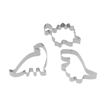 Nordwik peberkageform dinosaur 3 dele - Rustfrit stål - Nordwik