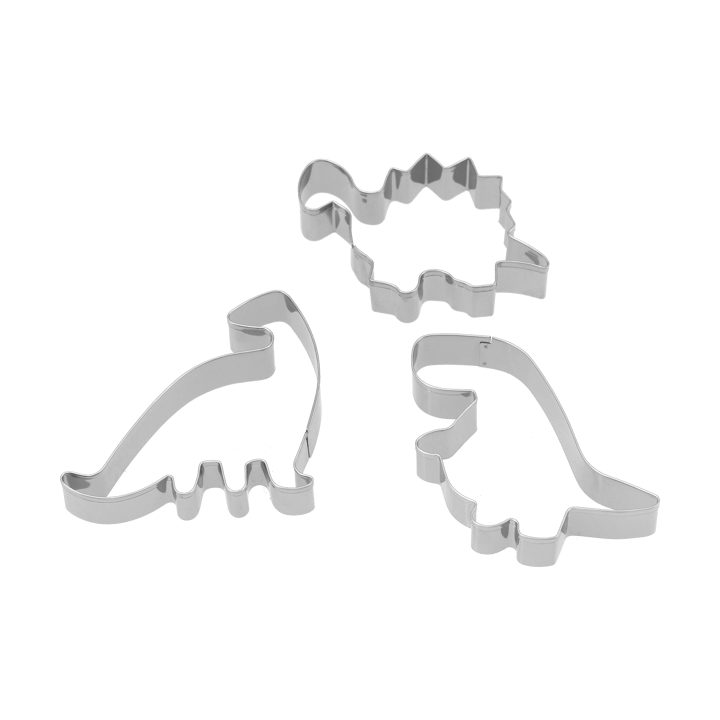 Nordwik peberkageform dinosaur 3 dele, Rustfrit stål Nordwik