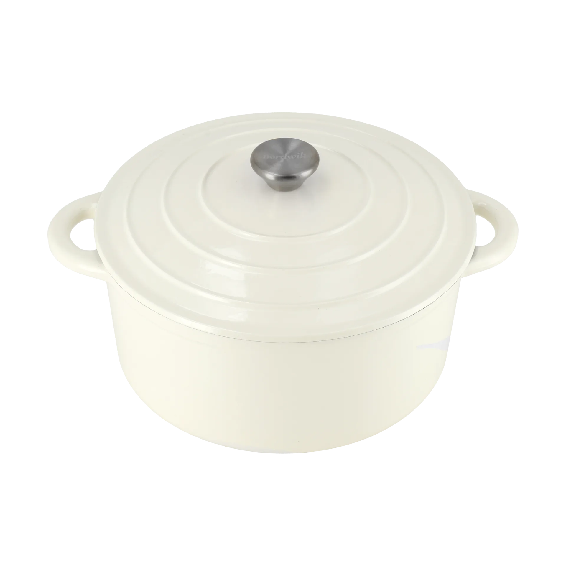 Nordwik støbejernsgryde rund 5 l, Creme Nordwik