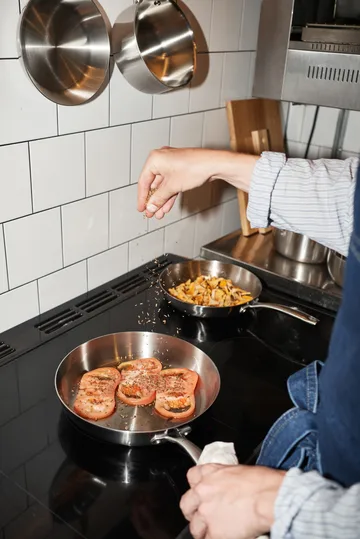 Nordwik stegepandesæt 3-ply 2 dele - Rustfrit stål - Nordwik