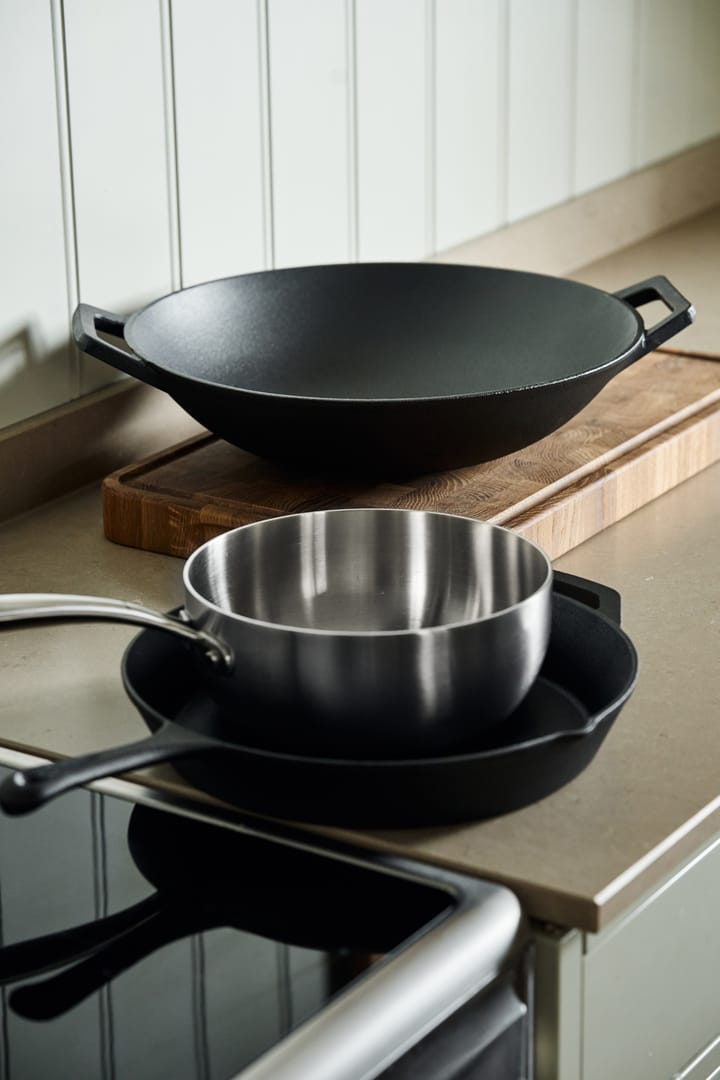Nordwik wokpande Ø36 cm, Støbejern-sort Nordwik