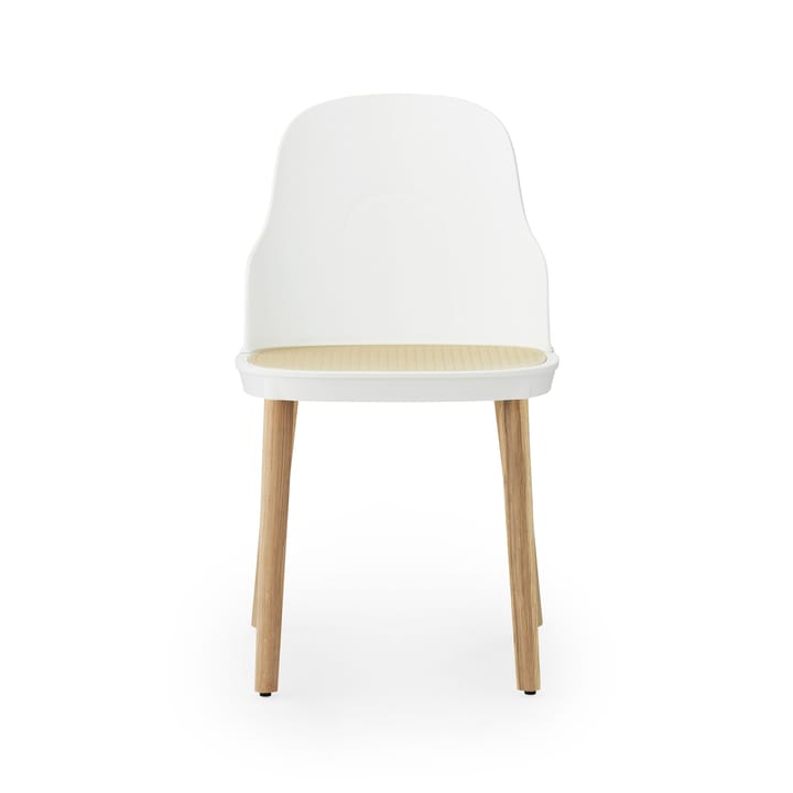 Allez molded wicker stol, Hvid/Eg Normann Copenhagen