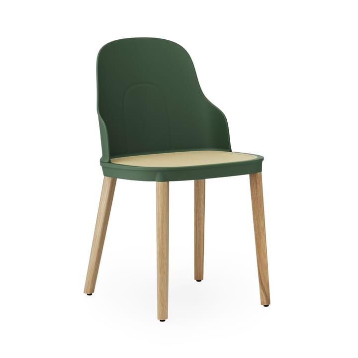 Allez molded wicker stol - Park green/Eg - Normann Copenhagen