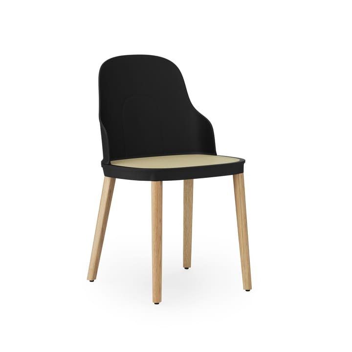 Allez molded wicker stol, Sort/Eg Normann Copenhagen