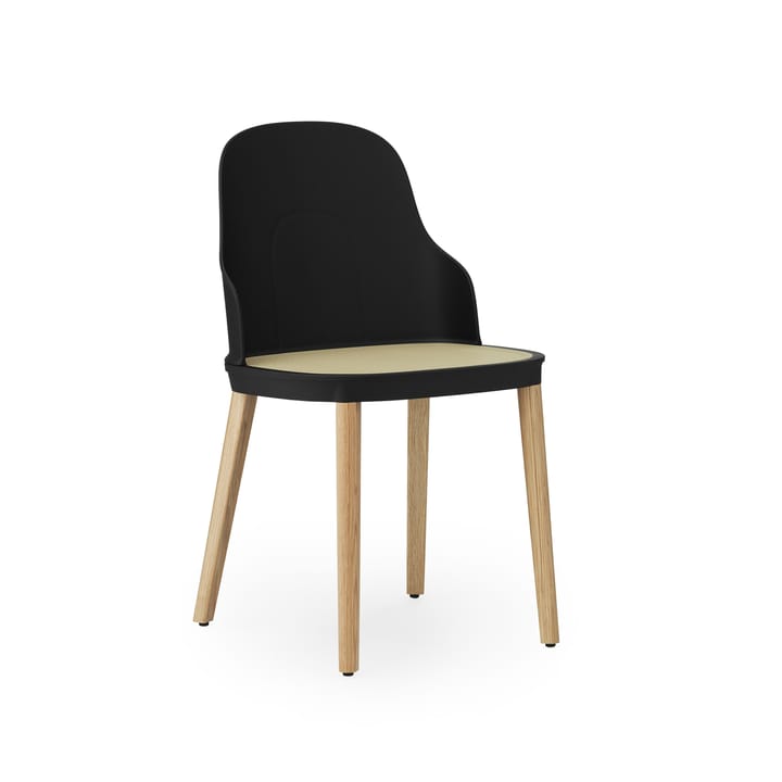 Allez molded wicker stol - Sort/Eg - Normann Copenhagen