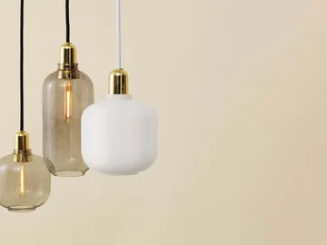 Amp lampe lille - Smoke/Messing - Normann Copenhagen