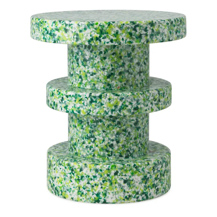 Bit Stack rund skammel - Grøn, Ø36x42 cm - Normann Copenhagen